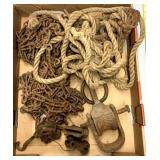 Chains/pulleys/rope