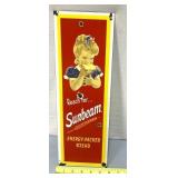 Reach for Sunbeam metal advertising sign