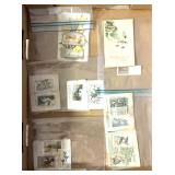 Conservation stamps/other vintage paper cards