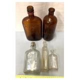 Medicine bottles with a print