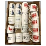 Coffee mugs with area advertising