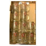 10 A&W glass mugs