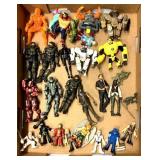 Variety of action figures