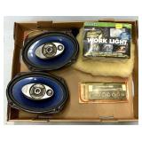 Pioneer speakers/work light/tool