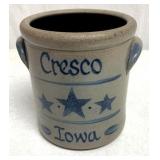 5 1/2" tall Cresco Iowa stoneware