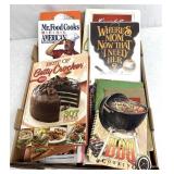 Variety of cookbooks