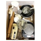 Rolling pen/blender/can opener mixing bowls