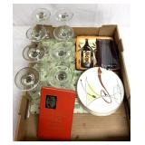 8 Wine glasses/decor