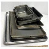Cookie sheets bread tins
