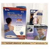 Heating pan/ percussion massager/ ear vac