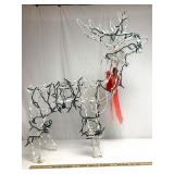 Lighted reindeer/works