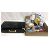 Batteries/bulbs/lock box