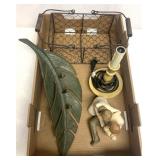 Metal monstera leaf other decor