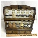 Country themed spice rack