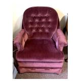 Purple rocking/swivel chair