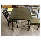 Folding table and chairs