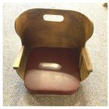 Antique wooden booster seat