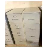 (2) 4 Drawer filing cabinets