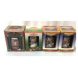 Budweiser holiday steins