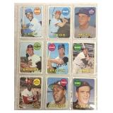 1969 Topps- 9 baseball cards