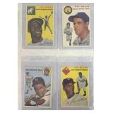 1954 Topps- 4 baseball cards