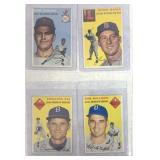1954 Topps- 4 baseball cards