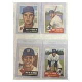 1953 Topps- 4 baseball cards