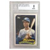 1989 Topps Traded #41T Ken Griffey JR. Beckett 8