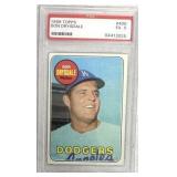 1969 Topps #400 Don Drysdale PSA 5 EX.