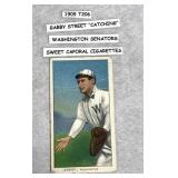 1909 T206- Gabby Street "Catching" Washington-