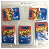 5 Packs of Doruss Base Ball Cards 1989