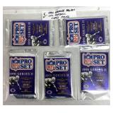 5 Packs of  NFL Proset Series 2 Football cards