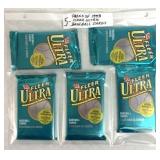 5 Packs of 1993 Fleer Ultra Baseball cards