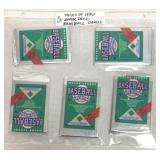 5 Packs of 1990 Upper Deck Baseball cards