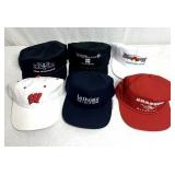 6 Collectible hats w/signage
