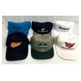 6 Collectible hats w/signage