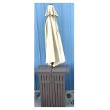 Outdoor bar cabinet with umbrella