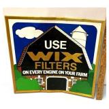 Use Wix filters tin advertisement sign