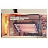 Overhead workshop quartz heater