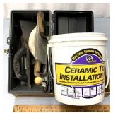 Ceramic tile installation kit/drywall tools