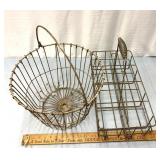 Text metal egg basket/other basket