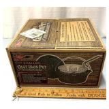 In box 2 Gal Cast-iron pot with strainer basket