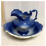 Wash basin and pitcher