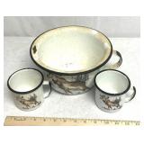 Wildlife themed enamelware
