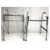 2 Adjustable walkers