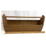 31 inch wide primitive wooden toolbox