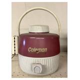 Smaller Coleman steel belted water cooler