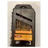 Titanium high-speed steel bit set 29 piece