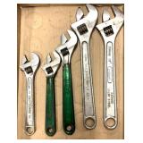 5 Crescent wrenches