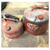2 Metal gas cans